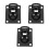 3Pcs Stainless Steel Flush Pull Handles Black Boat Deck Hatch Hardware 8