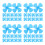 80Pcs Blue Plastic Mini Fan DIY Replacement for Model Props 6