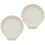 6Pcs Small White Ceramic Spoon Holder for Kitchen Table Use 1