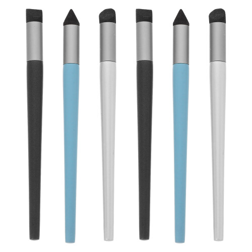 6Pcs Versatile Sponge Blending Brushes for Oil Pastels and Sketching