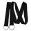 2Sets Black Polyester Tree Hanging Straps Set with Heavy-Duty Buckles 1