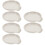 6Pcs Small White Ceramic Spoon Holder for Kitchen Table Use 7