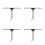 4Pcs Multi Color Shower Mirror Cleaner Squeegee with Comfortable Grip 8