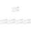 10Pcs Adjustable Clear Drawer Dividers Ps Plastic Home Organizer 7