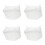 4Pcs Foldable Clear Water Bucket with Handle PVC Camping Laundry Bag 8