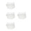 4Pcs Foldable Clear Water Bucket with Handle PVC Camping Laundry Bag 4