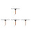 4Pcs Multi Color Shower Mirror Cleaner Squeegee with Comfortable Grip 10