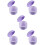 5Pcs Travel-Ready Purple Retainer Container Safe Durable Denture Case 9