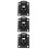 3Pcs Stainless Steel Flush Pull Handles Black Boat Deck Hatch Hardware 7