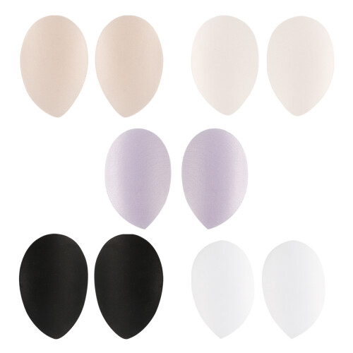 20Pairs Comfortable Drop Shape Bra Pads Inserts for Women Multicolor