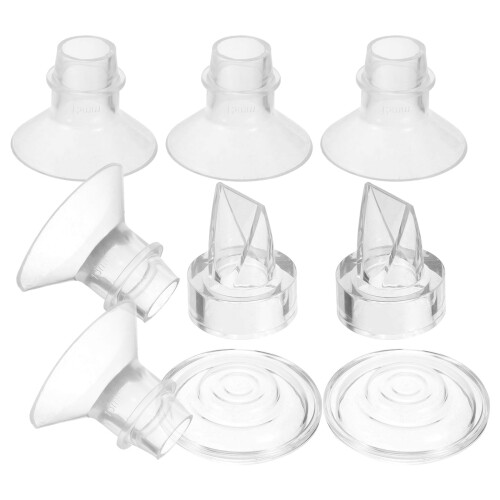 5Sets Comfortable Transparent Silicone Breast Pump Flange Inserts Set 2