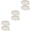 6Pcs Small White Ceramic Spoon Holder for Kitchen Table Use 5