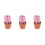 3Pcs Creative Cactus Needle Cushions Multi-Color Sewing Organizer 5