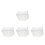 4Pcs Foldable Clear Water Bucket with Handle PVC Camping Laundry Bag 10