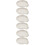 6Pcs Small White Ceramic Spoon Holder for Kitchen Table Use 8