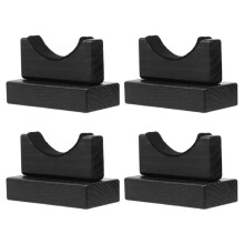 6Pairs Wood Baseball Bat Stand Black Rustic Holder for Display Use