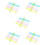 25Pcs Assorted Color Flexible Plastic Ruler Set for Measuring Drawing 10