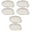 6Pcs Small White Ceramic Spoon Holder for Kitchen Table Use 3