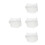 4Pcs Foldable Clear Water Bucket with Handle PVC Camping Laundry Bag 6