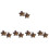 10Pcs Elegant Dark Brown Car Air Vent Clips Accessories 7
