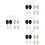 20Pairs Comfortable Drop Shape Bra Pads Inserts for Women Multicolor 8
