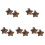10Pcs Elegant Dark Brown Car Air Vent Clips Accessories 4