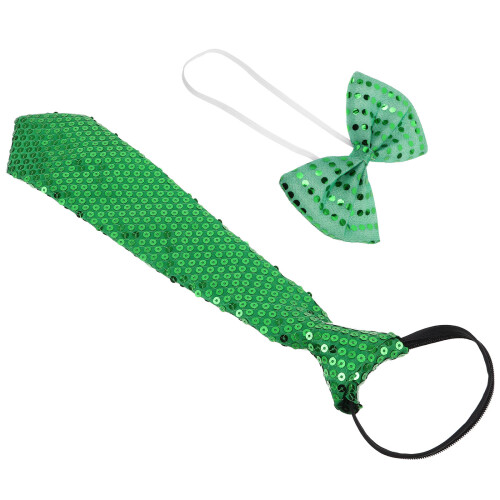 3Sets Modieuze Grote Sequin Strik En Stropdas Party En Banket 1