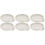 6Pcs Small White Ceramic Spoon Holder for Kitchen Table Use 4