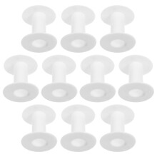 50Pcs Plastic Ribbon Spool Holders White for Sewing Embroidery Wire