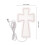 White Acrylic Neon Cross Lamp Energy-Efficient Jesus Wall Light 2