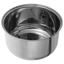 2Pcs Stainless Steel Rice Cooker Inner Pot Nonstick Silver