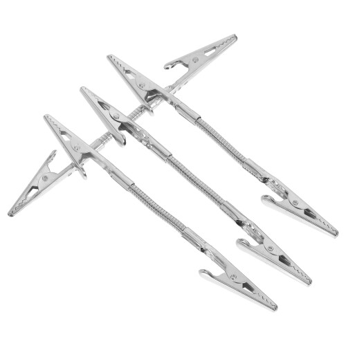 12Pcs Double-Sided Silver Metal Clips Flexible Table Number Holders 1