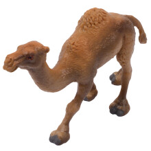5Pcs Khaki Durable Simulation Camel Figurines Plastic Animal Ornaments