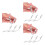 12Pcs Double-Sided Silver Metal Clips Flexible Table Number Holders 5
