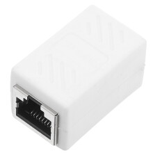 2Pcs Portable White Ethernet Coupler Adapter for Home Office Use