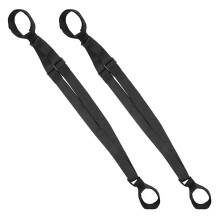 4Pcs Portable Black Nylon Ski Board Harness Adjustable Snowboard Strap
