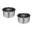 2Pcs Stainless Steel Rice Cooker Inner Pot Nonstick Silver 10