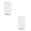 2Pcs Portable White Ethernet Coupler Adapter for Home Office Use 9