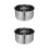 2Pcs Stainless Steel Rice Cooker Inner Pot Nonstick Silver 6
