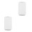 2Pcs Portable White Ethernet Coupler Adapter for Home Office Use 6