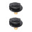 2Sets Black ABS Rv Water Inlet Replacement Kit with Valve 8