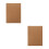 2Pcs Durable Hardbound Sketch Book Pad Beige Sketch Journal 5