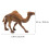 5Pcs Khaki Durable Simulation Camel Figurines Plastic Animal Ornaments 2