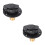 2Sets Black ABS Rv Water Inlet Replacement Kit with Valve 5