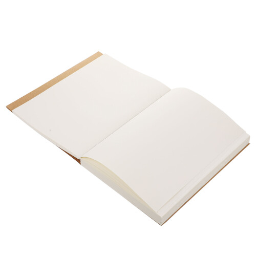 2Pcs Durable Hardbound Sketch Book Pad Beige Sketch Journal 1