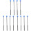 6Paren Praktische Percussie Accessoires Drumsticks Rubber ABS Kleurig 4