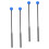 6Paren Praktische Percussie Accessoires Drumsticks Rubber ABS Kleurig 3