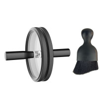 LP Vinyl Schallplattenreiniger Klemmreinigungsset Vinyl Schallplattenetikettenschutz Schallplatten Wasserdichter Reinigungsclip Schwarz