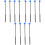6Paren Praktische Percussie Accessoires Drumsticks Rubber ABS Kleurig 5
