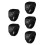 5Pcs Black ABS Counter Ring Waterproof Electronic Tracker 7